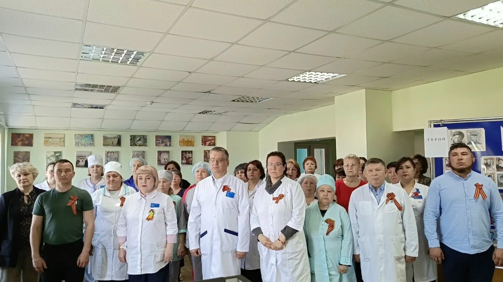 Сегодня в Караидельской центральной районной больнице прошла акция «Минута молчания»
