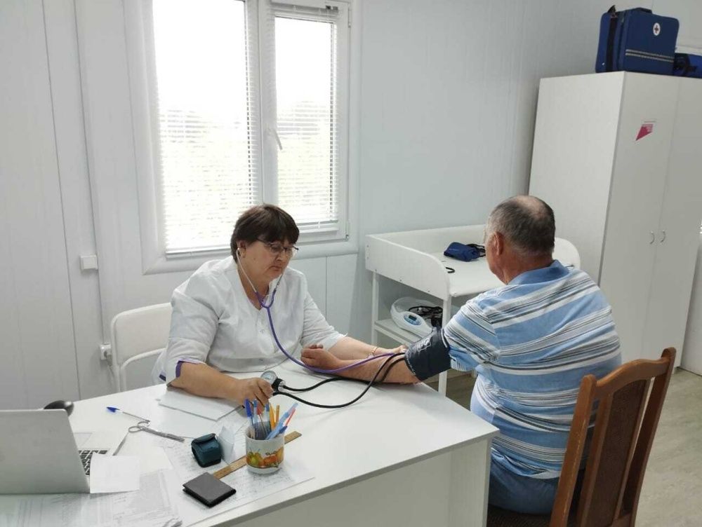 Выездное мероприятие по осмотру населения в деревне Подлубово